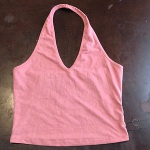 Pink halter top